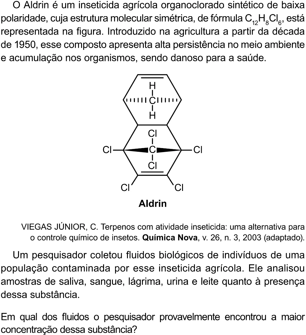 Trecho original com figura, tabela ou fórmula da questão 92 do ENEM 2023 - 2º Dia – Caderno 12 – Verde (Libras) – Aplicação Regular - (Superampliada).