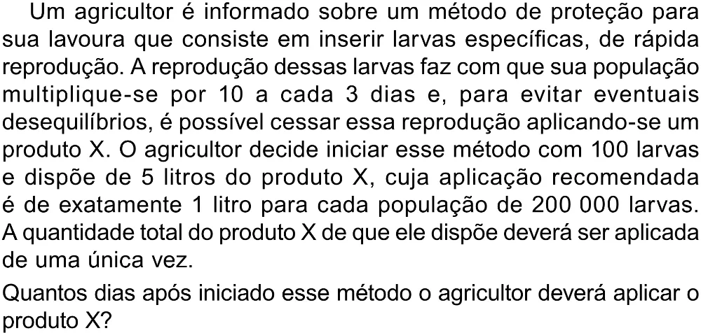 Trecho original com figura, tabela ou fórmula da questão 161 do ENEM 2023 - 2º Dia – Caderno 12 – Verde (Libras) – Aplicação Regular - (Superampliada).