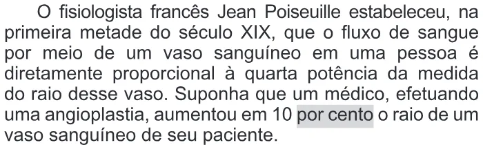 Trecho original com figura, tabela ou fórmula da questão 160 do ENEM 2015 - 2º Dia - Caderno 14 - Cinza – Reaplicação/PPL - Ledor.