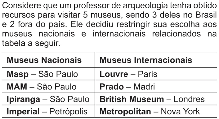 Trecho original com figura, tabela ou fórmula da questão 175 do ENEM 2010 - 2º Dia – Caderno 6 – Cinza – Reaplicação/PPL.