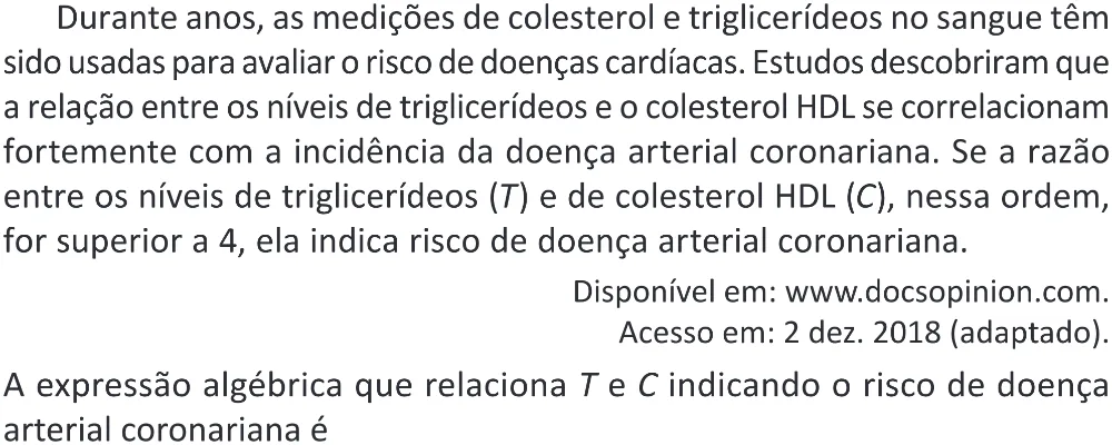 Trecho original com figura, tabela ou fórmula da questão 180 do ENEM 2025 - 2º Dia – Caderno 11 – Laranja (Braile e ledor) – Reaplicação - (Superampliada).
