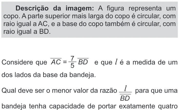 Trecho original com figura, tabela ou fórmula da questão 159 do ENEM 2013 - 2º Dia - Caderno 6 - Cinza – Ledor.