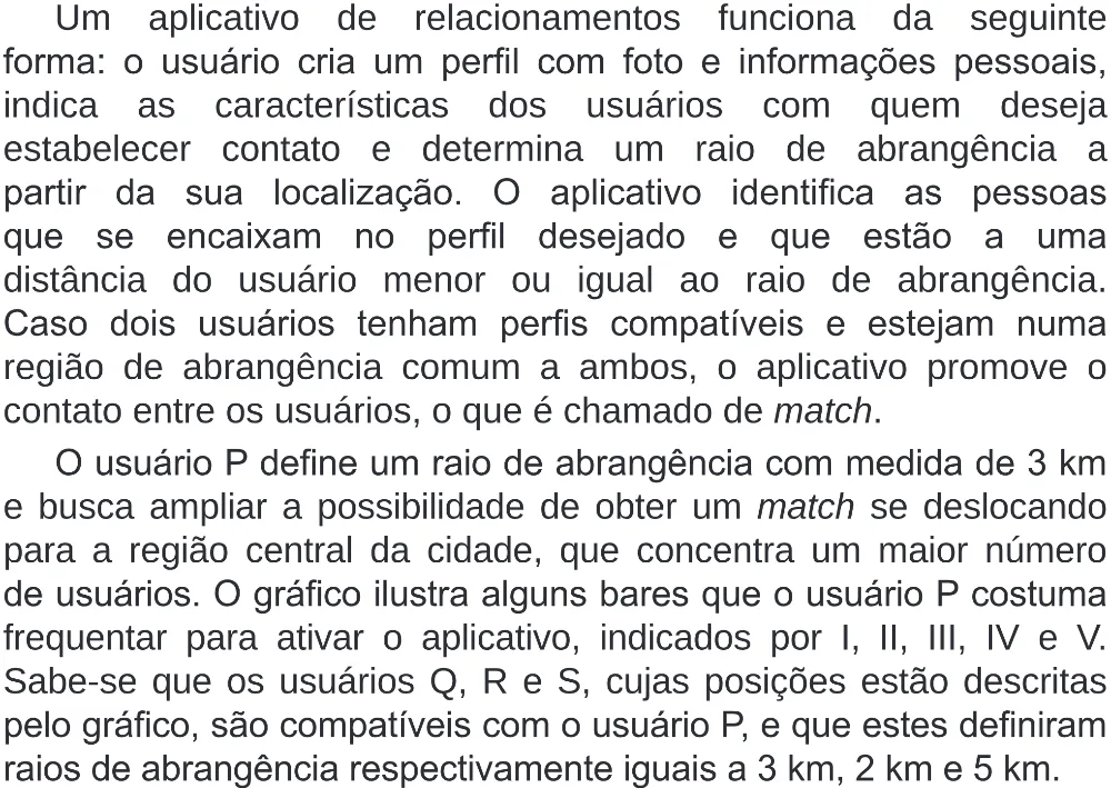 Trecho original com figura, tabela ou fórmula da questão 164 do ENEM 2019 - 2º Dia – Caderno 6 – Cinza (Superampliada) – Aplicação Regular.