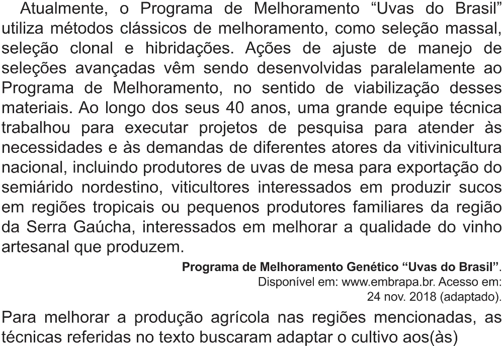 Trecho original com figura, tabela ou fórmula da questão 89 do ENEM 2021 - 1º Dia – Caderno 2 – Amarelo (Superampliada) – Aplicação Regular.
