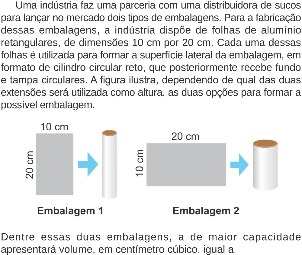 Trecho original com figura, tabela ou fórmula da questão 165 do ENEM 2024 - 2º Dia – Caderno 8 – Verde – Aplicação Regular - (Superampliada).