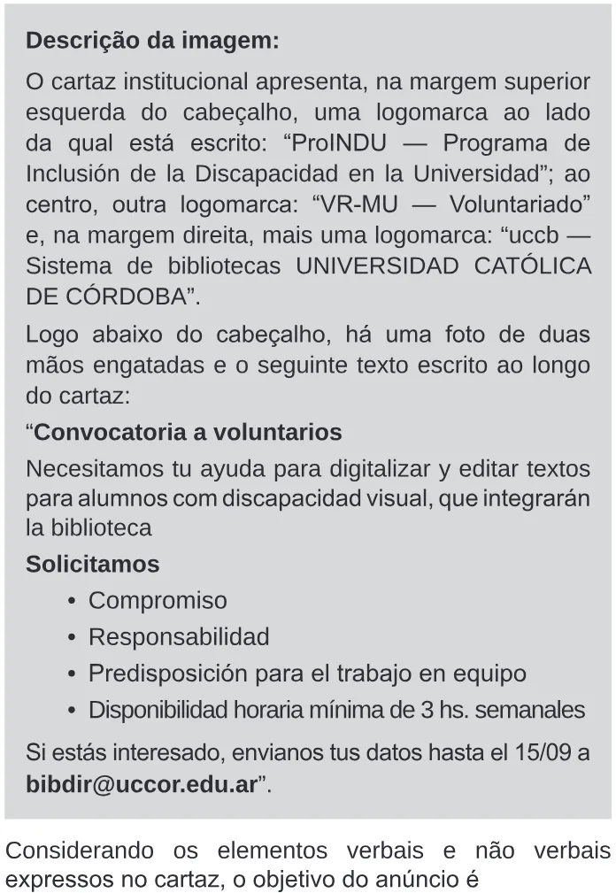 Trecho original com figura, tabela ou fórmula da questão 2 (espanhol) do ENEM 2020 - 1º Dia – Caderno 9 – Laranja (braile e ledor) – Reaplicação/PPL.