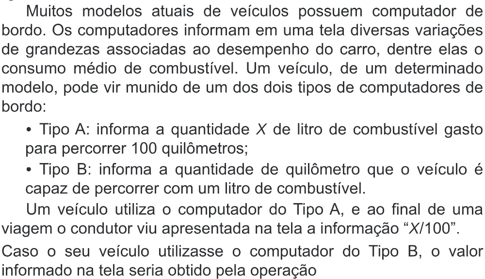 Trecho original com figura, tabela ou fórmula da questão 165 do ENEM 2020 - 2º Dia - Caderno 8 – Rosa (Superampliada) – Aplicação Regular.