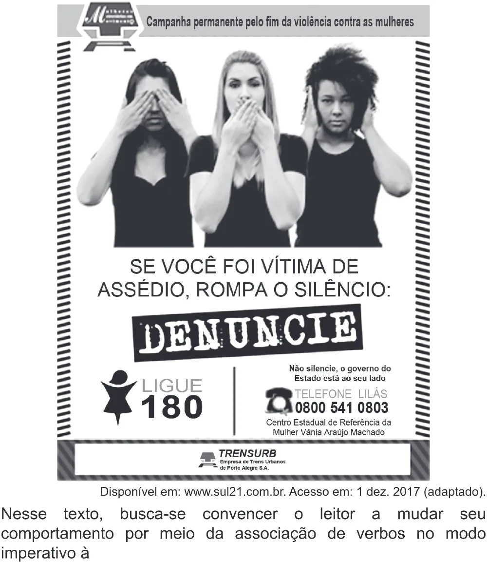 Trecho original com figura, tabela ou fórmula da questão 41 do ENEM 2018 - 1º Dia - Caderno 1 - Azul (Superampliada) – Aplicação regular.