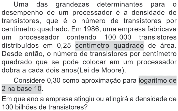 Trecho original com figura, tabela ou fórmula da questão 171 do ENEM 2018 - 2º Dia - Caderno 11 – Laranja (Braile e ledor) – Aplicação regular.