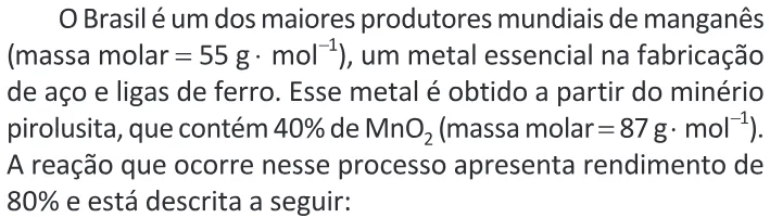 Trecho original com figura, tabela ou fórmula da questão 115 do ENEM 2025 - 2º Dia – Caderno 6 – Cinza – Aplicação Regular - Belém, Ananindeua e Marituba.