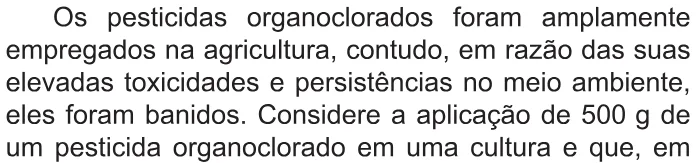 Trecho original com figura, tabela ou fórmula da questão 129 do ENEM 2021 - 2º Dia – Caderno 5 – Amarelo – Aplicação Regular.