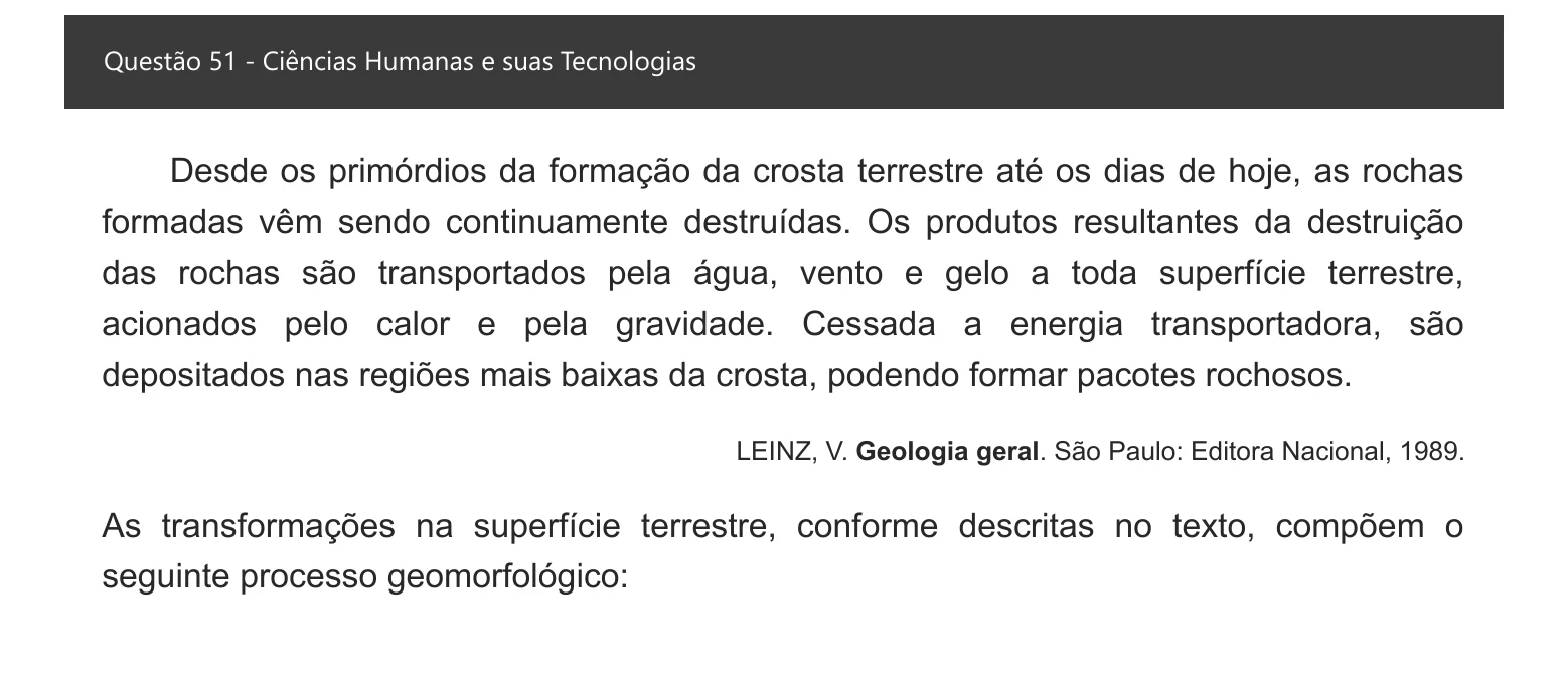 Enunciado visual completo da questão 51 do ENEM 2021 - 1º Dia – Caderno 3 – Branco – Inglês – Aplicação digital, página 59.