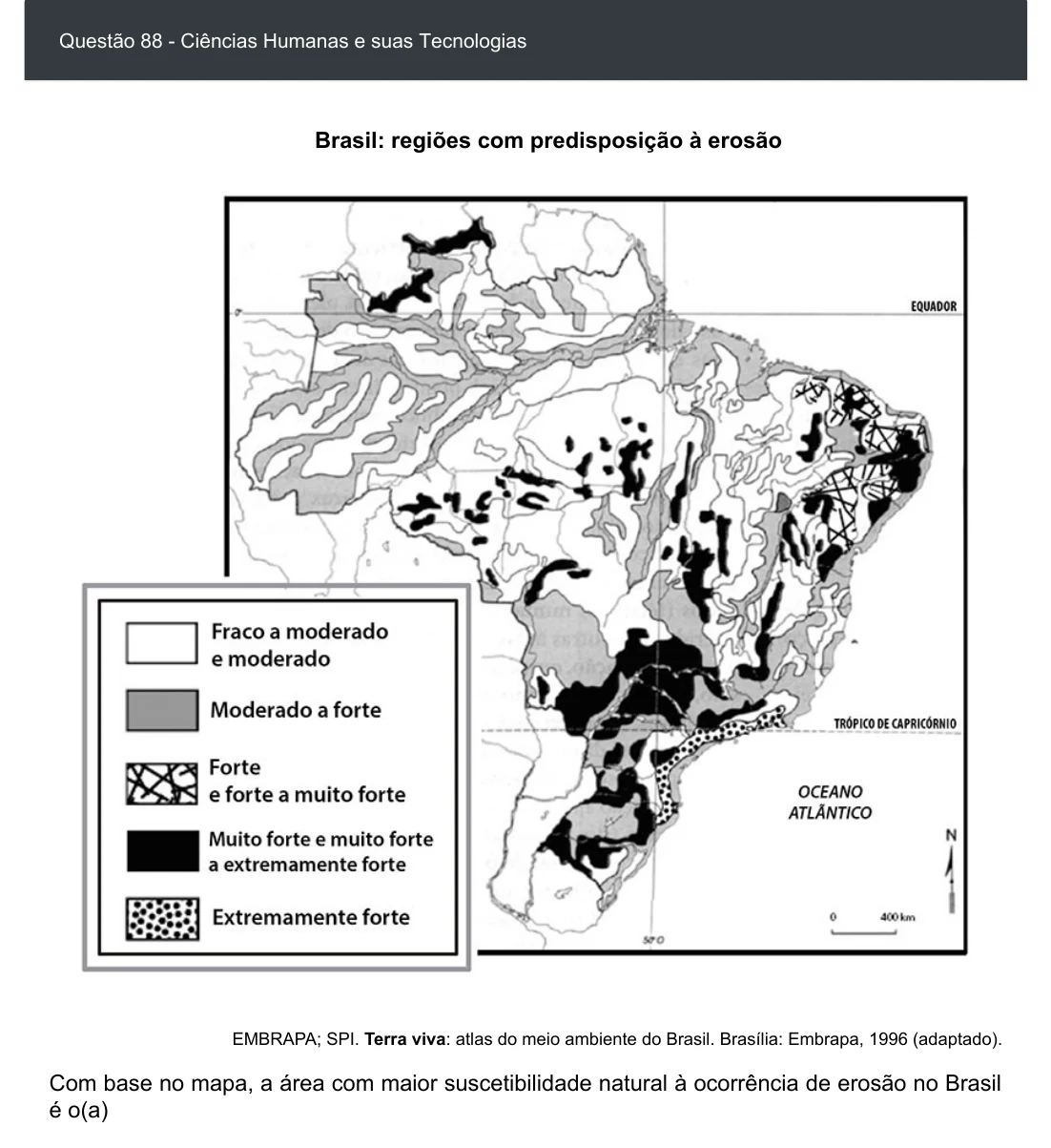 Enunciado visual completo da questão 88 do ENEM 2020 - 1º Dia - Caderno 4 – Rosa – Inglês – Aplicação digital, página 96.