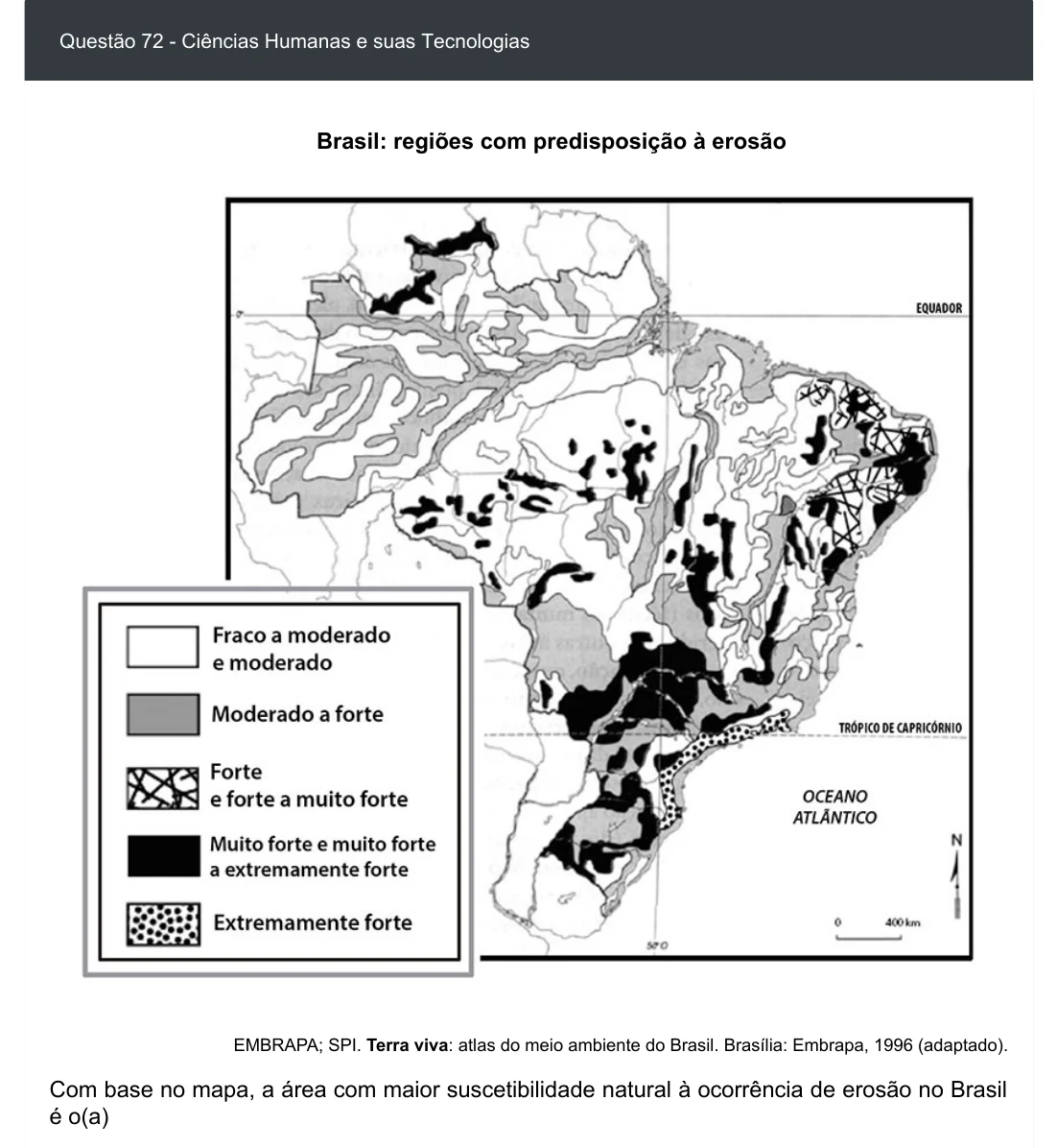 Enunciado visual completo da questão 72 do ENEM 2020 - 1º Dia - Caderno 3 – Branco – Inglês – Aplicação digital, página 80.