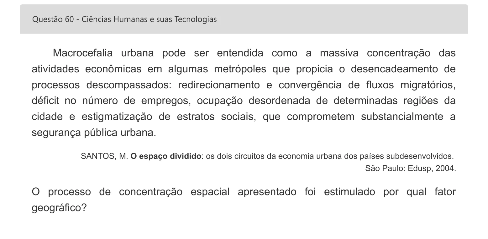 Enunciado visual completo da questão 60 do ENEM 2022 - 1º Dia – Caderno 2 – Amarelo – Inglês – Aplicação digital, página 73.