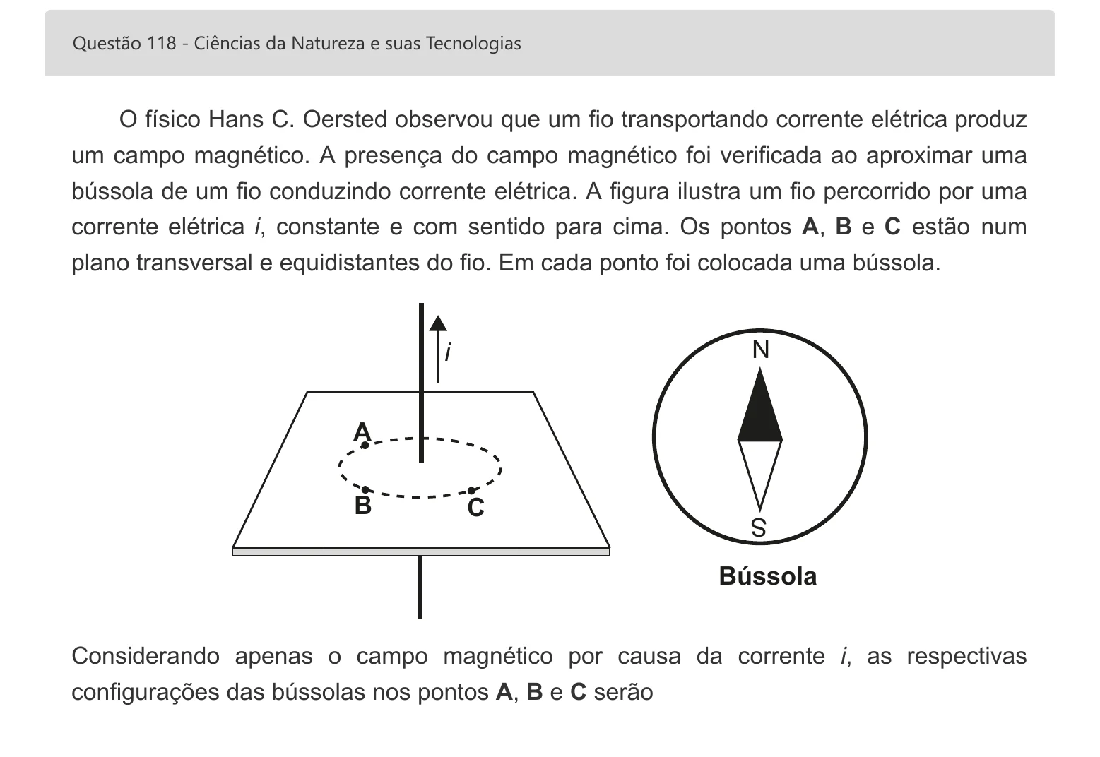 Enunciado visual completo da questão 118 do ENEM 2022 - 2º Dia – Caderno 5 – Amarelo – Aplicação digital, página 35.