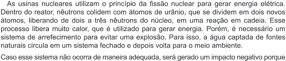 Trecho original com figura, tabela ou fórmula da questão 100 do ENEM 2022 - 2º Dia – Caderno 6 – Cinza (Ampliada) – Reaplicação/PPL.