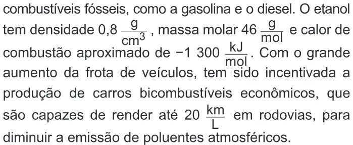 Trecho original com figura, tabela ou fórmula da questão 99 do ENEM 2019 - 2º Dia – Caderno 8 – Rosa – Reaplicação/PPL.