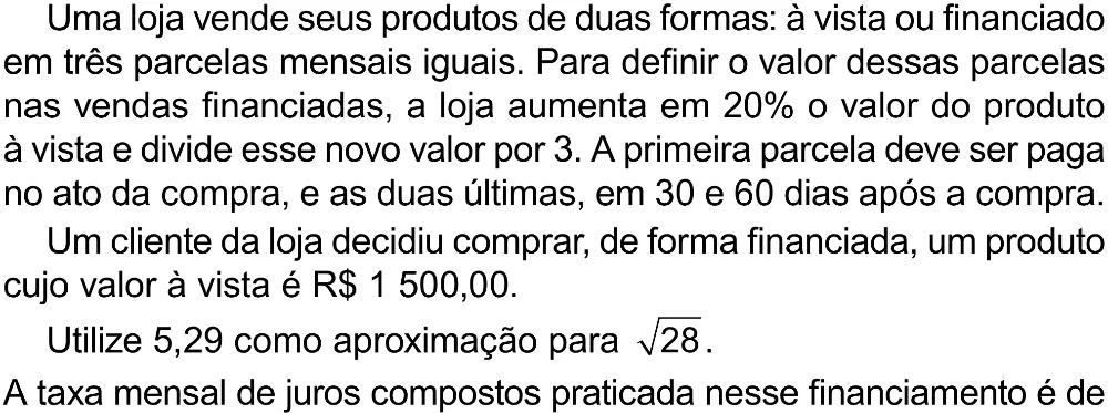Trecho original com figura, tabela ou fórmula da questão 144 do ENEM 2023 - 2º Dia – Caderno 12 – Verde (Libras) – Aplicação Regular - (Superampliada).