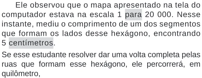 Trecho original com figura, tabela ou fórmula da questão 142 do ENEM 2020 - 2º Dia – Caderno 11 – Laranja (braile e ledor) – Reaplicação/PPL.