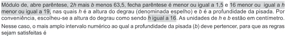 Trecho original com figura, tabela ou fórmula da questão 164 do ENEM 2020 - 2º Dia - Caderno 11 – Laranja (braile e ledor) – Aplicação Regular.