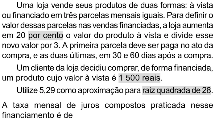 Trecho original com figura, tabela ou fórmula da questão 144 do ENEM 2023 - 2º Dia – Caderno 11 – Laranja (braile e ledor) – Aplicação Regular.