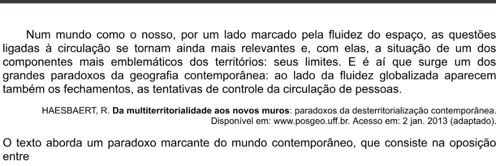 Trecho original com figura, tabela ou fórmula da questão 87 do ENEM 2020 - 1º Dia - Caderno 4 – Rosa – Espanhol – Aplicação digital.