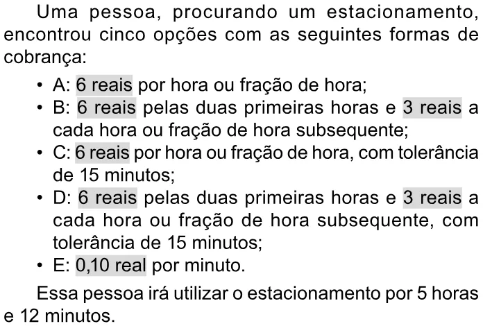 Trecho original com figura, tabela ou fórmula da questão 148 do ENEM 2023 - 2º Dia – Caderno 11 – Laranja (braile e ledor) – Reaplicação/PPL.
