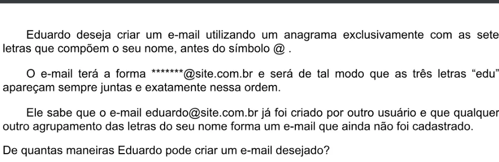 Trecho original com figura, tabela ou fórmula da questão 168 do ENEM 2020 - 2º Dia - Caderno 5 – Amarelo – Aplicação digital.