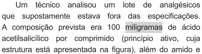 Trecho original com figura, tabela ou fórmula da questão 119 do ENEM 2021 - 2º Dia – Caderno 11 – Laranja (braile e ledor) – Aplicação Regular.