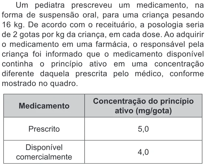 Trecho original com figura, tabela ou fórmula da questão 127 do ENEM 2017 - 2º Dia - Caderno 12 – Verde (Libras) – Aplicação regular.