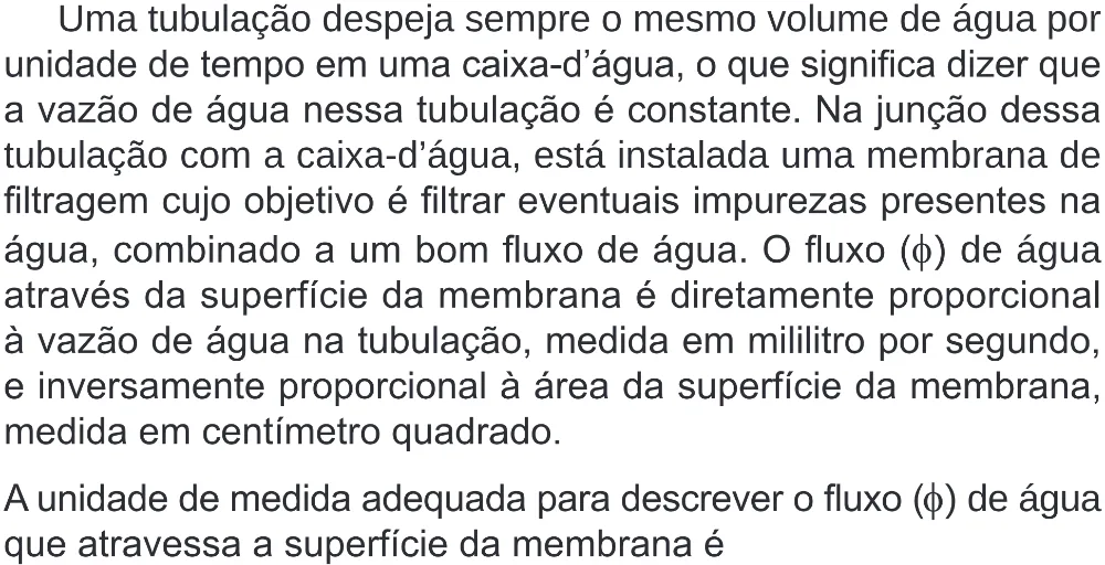 Trecho original com figura, tabela ou fórmula da questão 160 do ENEM 2024 - 2º Dia – Caderno 8 – Verde – Aplicação Regular - (Superampliada).
