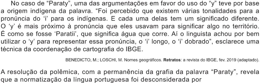 Trecho original com figura, tabela ou fórmula da questão 41 do ENEM 2021 - 1º Dia – Caderno 2 – Amarelo (Ampliada) – Reaplicação/PPL/Segunda Oportunidade.