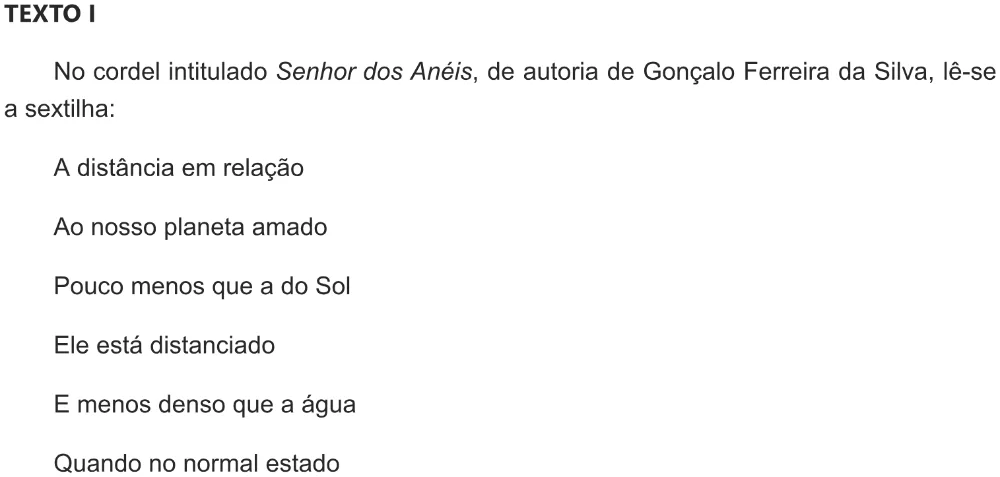 Trecho original com figura, tabela ou fórmula da questão 108 do ENEM 2021 - 2º Dia – Caderno 7 – Azul – Aplicação digital.