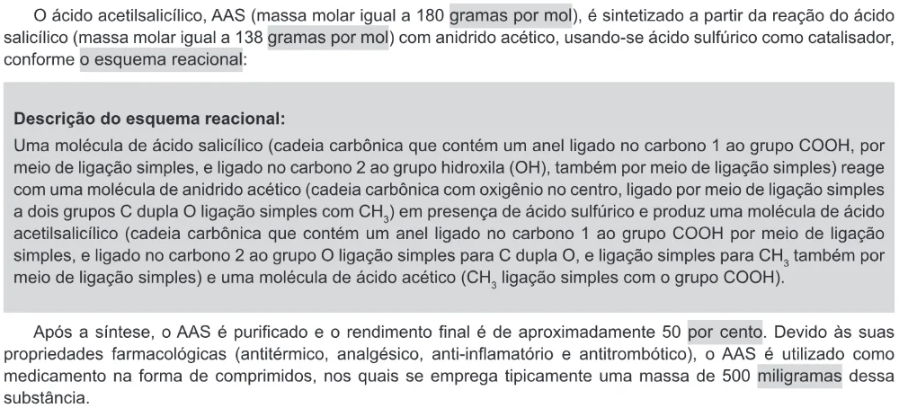 Trecho original com figura, tabela ou fórmula da questão 114 do ENEM 2017 - 2º Dia - Caderno 11 – Laranja (Braile e ledor) – Aplicação regular.