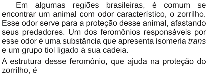 Trecho original com figura, tabela ou fórmula da questão 119 do ENEM 2017 - 2º Dia - Caderno 5 - Amarelo – Reaplicação/PPL.