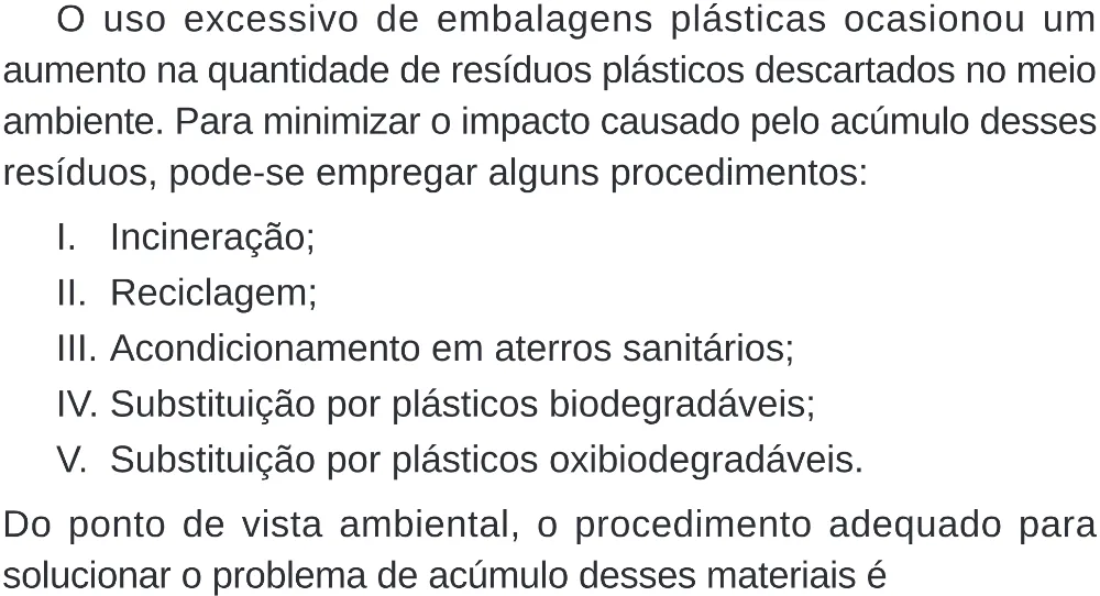 Trecho original com figura, tabela ou fórmula da questão 91 do ENEM 2024 - 2º Dia – Caderno 8 – Verde (Superampliada) – Reaplicação/PPL.