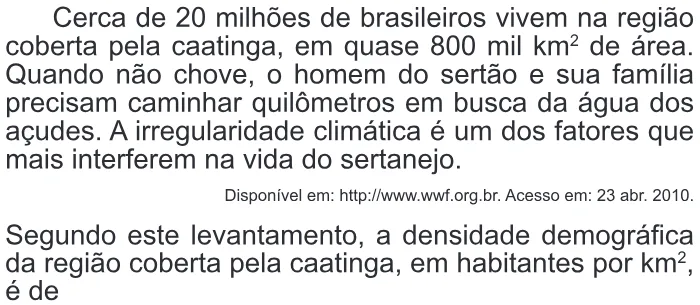 Trecho original com figura, tabela ou fórmula da questão 164 do ENEM 2011 - 2º Dia - Caderno 5 - Amarelo – Aplicação regular.