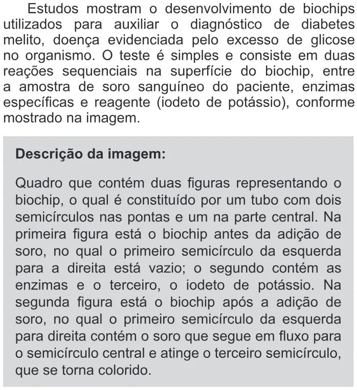 Trecho original com figura, tabela ou fórmula da questão 113 do ENEM 2019 - 2º Dia – Caderno 11 – Laranja (Braile e Ledor) – Aplicação Regular.