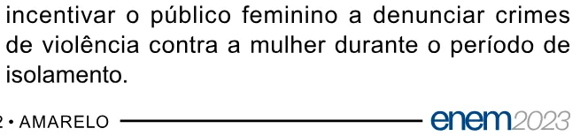 Alternativa E da questão 8 do ENEM 2023 - 1º Dia – Caderno 2 – Amarelo – Aplicação Regular.