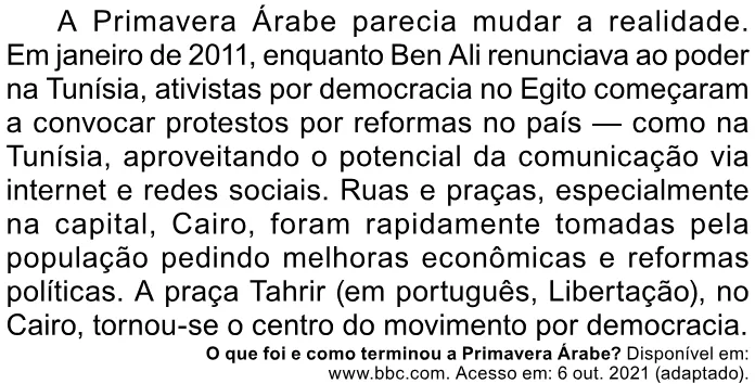 Trecho original com figura, tabela ou fórmula da questão 88 do ENEM 2023 - 1º Dia – Caderno 2 – Amarelo – Reaplicação/PPL.
