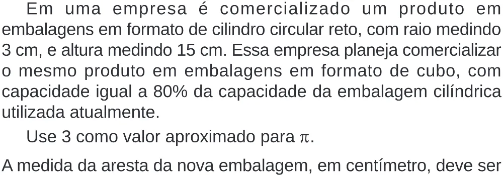 Trecho original com figura, tabela ou fórmula da questão 146 do ENEM 2024 - 2º Dia – Caderno 8 – Verde – Aplicação Regular - (Superampliada).
