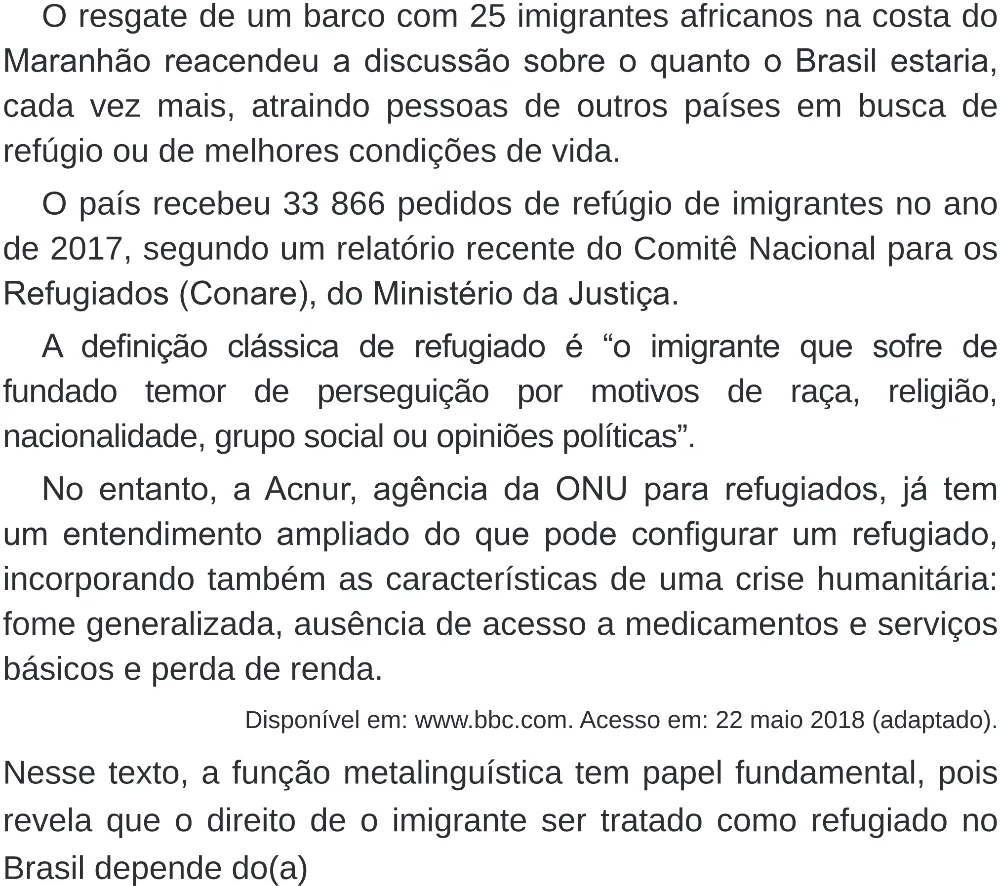 Trecho original com figura, tabela ou fórmula da questão 20 do ENEM 2020 - 1º Dia – Caderno 4 – Rosa (Superampliada) – Reaplicação/PPL.