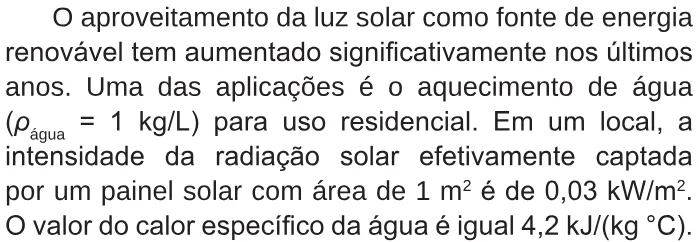Trecho original com figura, tabela ou fórmula da questão 127 do ENEM 2017 - 2º Dia - Caderno 5 - Amarelo – Reaplicação/PPL.