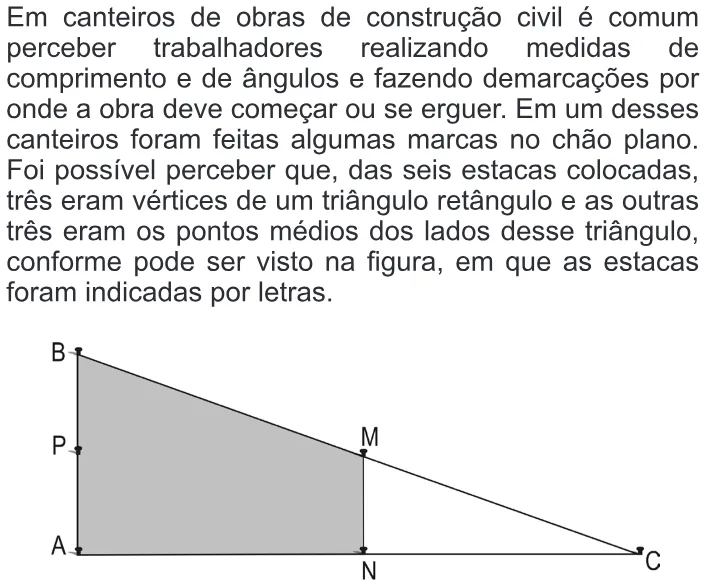 Trecho original com figura, tabela ou fórmula da questão 152 do ENEM 2010 - Dia 2 - Caderno 5 - Amarelo – Aplicação regular.