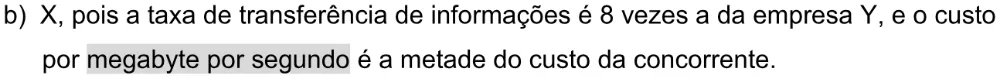 Alternativa B da questão 166 do ENEM 2025 - 2º Dia – Caderno 11 – Laranja (Braile e ledor) – Aplicação Regular - Leitor de tela (NVDA) - Belém, Ananindeua e Marituba.