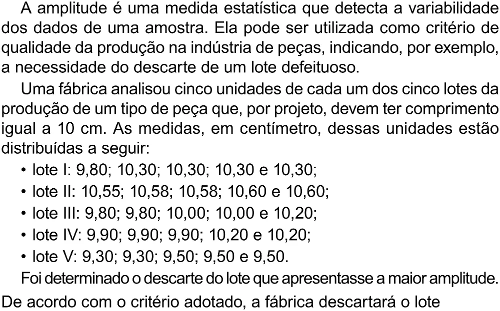 Trecho original com figura, tabela ou fórmula da questão 158 do ENEM 2023 - 2º Dia – Caderno 8 – Rosa (Superampliada) – Reaplicação/PPL.