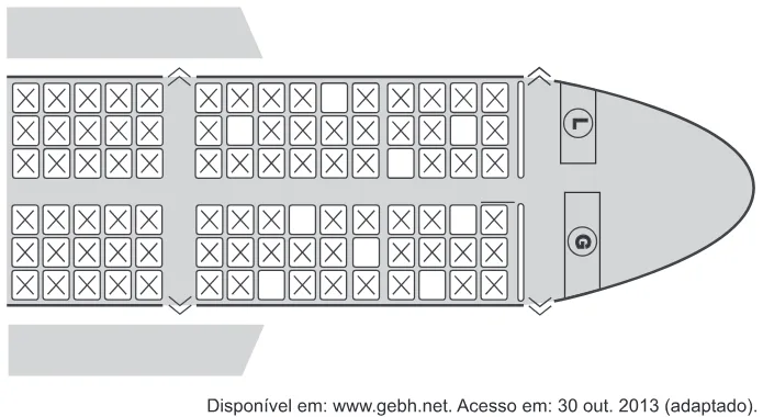 Trecho original com figura, tabela ou fórmula da questão 170 do ENEM 2015 - 2º Dia - Caderno 5 - Amarelo – Aplicação regular.