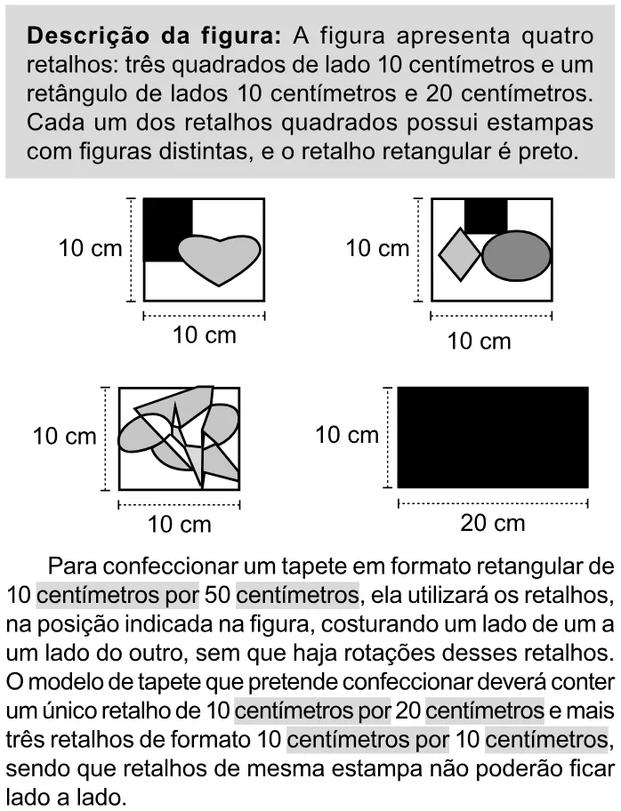 Trecho original com figura, tabela ou fórmula da questão 154 do ENEM 2023 - 2º Dia – Caderno 11 – Laranja (braile e ledor) – Reaplicação/PPL.