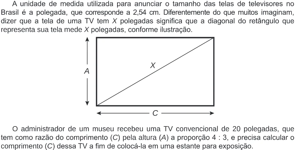 Trecho original com figura, tabela ou fórmula da questão 172 do ENEM 2019 - 2º Dia – Caderno 5 – Amarelo (Ampliada) – Reaplicação/PPL.